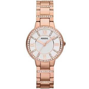 Used Rose Gold Fossil Victoria Watch